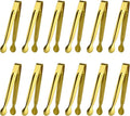 Small Serving Tongs,Ice Tongs,Sugar Tongs,Kitchen Tiny Tongs for Appetizers,12 PCS(6 Inch)