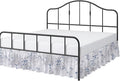 Cottington Lane Ruffled Bed Skirt Twin Size with Split Corner, Brushed Microfiber Hotel Quality Dust Ruffle, 24 Inch Drop Gathered Bedskirt, Soft, Stylish, Shrink & Fade Resistant, Neutral Nature