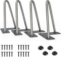 SMARTSTANDARD 6 Inch Heavy Duty Hairpin Furniture Legs, Metal Home DIY Projects