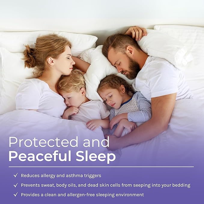 Hygea Natural King Size Tear-Free Vinyl Box Spring & Mattress Cover - Waterproof, Anti-Bed Bug and Allergen-proof, Zippered Encasement - 78” x 80” x 9” Deep - Durable Protection