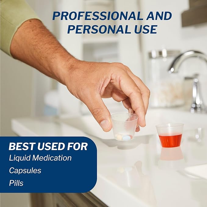 McKesson Medicine Cups, Small, Clear, Mixing, Resin, 1 oz, 30 mL, 5000 ct