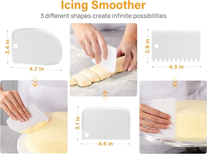 Kootek 22 Aluminum Cake Stand Turntable Set for Decorating Baking Kit, 12"
