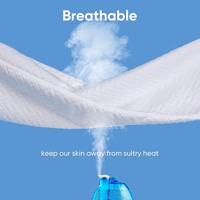 Hanherry 100% Waterproof Mattress Protector Twin XL Size, Mattress Cover 3D Air Fabric Cooling Mattress Pad Cover Smooth Soft Breathable Noiseless, 8''-21'' Deep Pocket