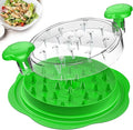 Chicken Shredder Tool Twist Large Meat Shredder with Brush&Fork, Brown