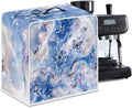 Marble Texture Butterfly Pattern Coffee Maker Covers With Top Handle Folding Coffee Machine Dust Covers For Blender Mixer Juice Machine Keep Office Home Kitchen Clean
