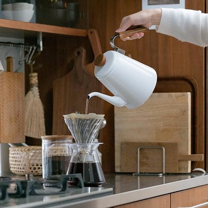 Hario "Simply Hario" V60 Glass Pour Over Coffee Set, Size 02
