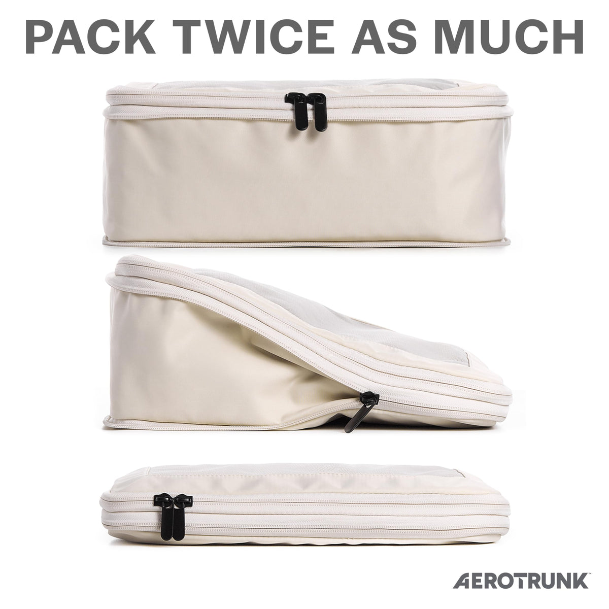 Aerotrunk Compression Packing Cubes for Travel, 4-Pack, Teal