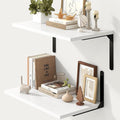 Fun Memories Floating Shelves for Wall, 12 Inch Deep Floating Shelves Set of 2