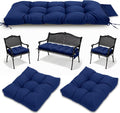 3 Pcs Wicker Chair Cushions Patio Loveseat Chaise Cushion Set