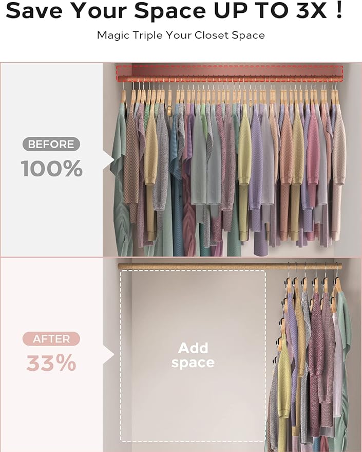 Velvet Clothes Hanger Connector Hooks[Non-Slip Velvet Coating Flocking] Hanger Hooks Space Saver Hanger Extender Hooks Hanger Clips Felt Space Saving Clothes Hanger Connector Hooks for Clothes Black