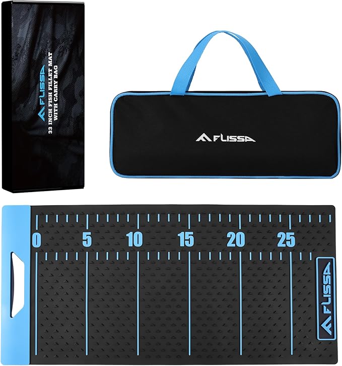 FLISSA 33" Fish Fillet Mat with Storage Bag, Non-Slip Design