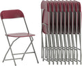 Hercules Series Plastic Folding Chair Red