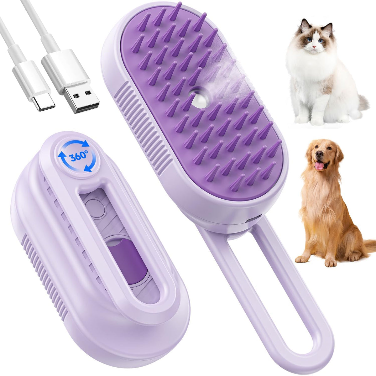 SILVLF Cat Steam Brush