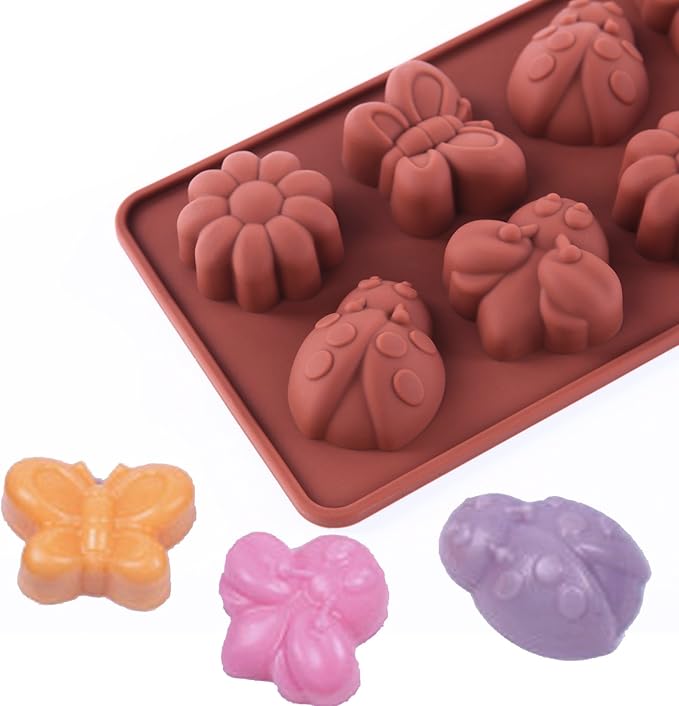 STARUBY Silicone Molds Non-stick Chocolate Candy Mold,Soap Molds