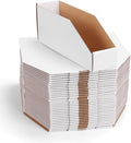 ZBEIVAN Cardboard Storage Bins Boxes 35 Packs 12x3x4.5 Inches, Easy Assembly Pantry Organizer Bins for Shelf, White