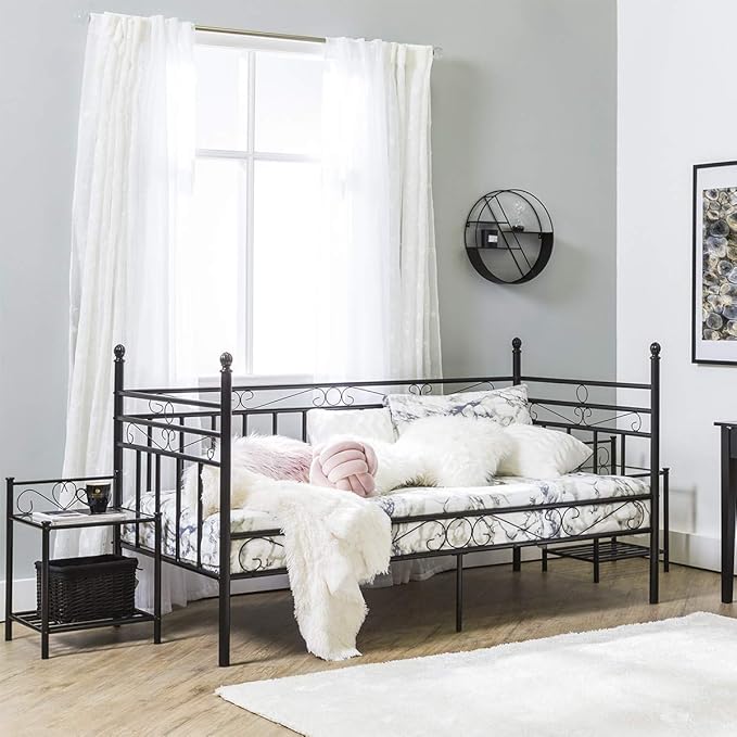 Bed Skirt - Ruffled Bed Skirt (Twin XL, Navy Blue) 12 Inch Drop Dust Ruffle with Platform, 100% Cotton 800 Thread Count Fabric - Dust Ruffle Bedskirt for Easy Fitting and Easy Care