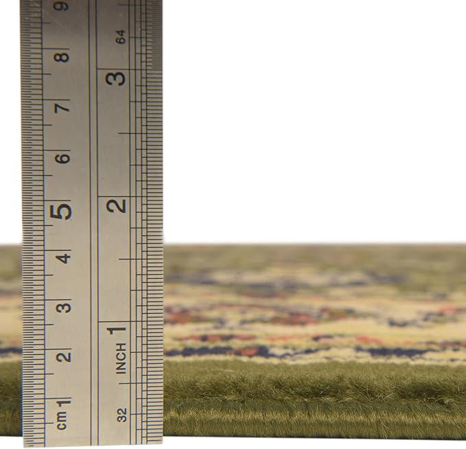 Unique Loom Sialk Hill Collection Area Rug - Washington (2' 2" x 8' 2" Runner Green/Hunter Green)