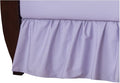 Bed Skirt - Ruffled Bed Skirt (RV Bunk 42X80, Lilac) 12 Inch Drop Dust Ruffle with Platform, 100% Cotton 800 Thread Count Fabric - Dust Ruffle Bedskirt for Easy Fitting and Easy Care