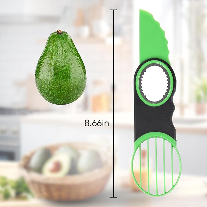 Ebecuoa 3-in-1 Avocado Slicer Tool