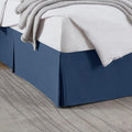 Nestl Navy Blue Full Bed Skirt - Full Size Bed Skirt 14 Inch Drop - Brushed Microfiber Bed Skirts - Hotel Quality Pleated Bed Skirt - Shrinkage & Fade Resistant