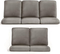 Outdoor Chair Cushions 5 Packs - Outside 22x24 High Back Water-Resistant Cushion with Zipper Cover for Outdoor Glider Rocking Chairs Loveseat 3-seat Couch Sofa – Grey/Regular