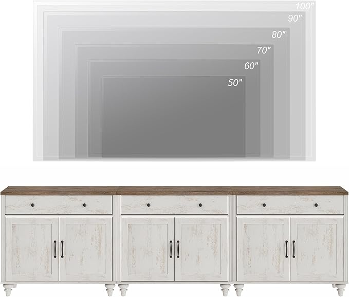 WAMPAT TV Stand for 100 inch TV