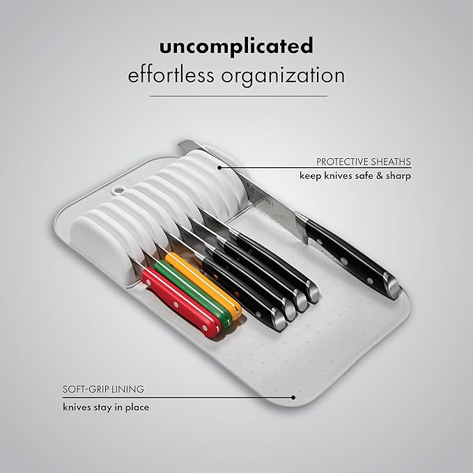 madesmart Classic In Drawer Knife Organizer, 11 Knives