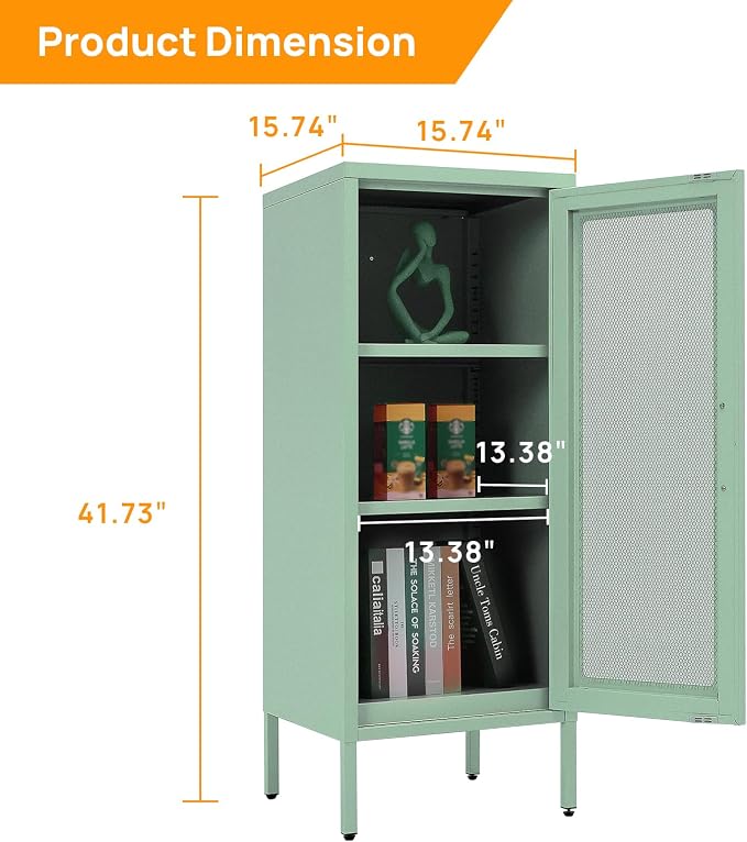 Slim Metal Storage Cabinet