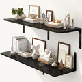 Fun Memories Floating Shelves for Wall, 12 Inch Deep Floating Shelves Set of 2