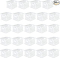 Sterilite Stackable Plastic Storage Crate Bin Organizer File Box with Handles for Home, Office, Dorm, Garage, or Utility Organization, White, 24-Pack
