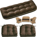 1 MIDDLE ONE Wicker Chair Cushions 3 Pieces Set