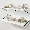 Fun Memories Floating Shelves for Wall, 12 Inch Deep Floating Shelves Set of 2