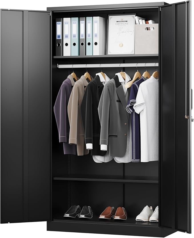 Letaya Metal Wardrobe Cabinets