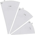 3 Pack Piping Bags Reusable Canvas Pastry Bags 14/16/18 Inch