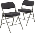 Flash Furniture 2 Pack HERCULES Series Premium Curved Triple Braced & Double