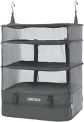TABITORA Portable Hanging Travel Shelves Bag Packing Cube Organizer Suitcase Storage Large Capacity