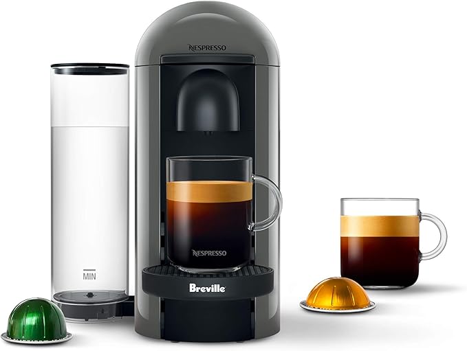 Nespresso Vertuo Plus Coffee and Espresso Maker by Breville, Grey