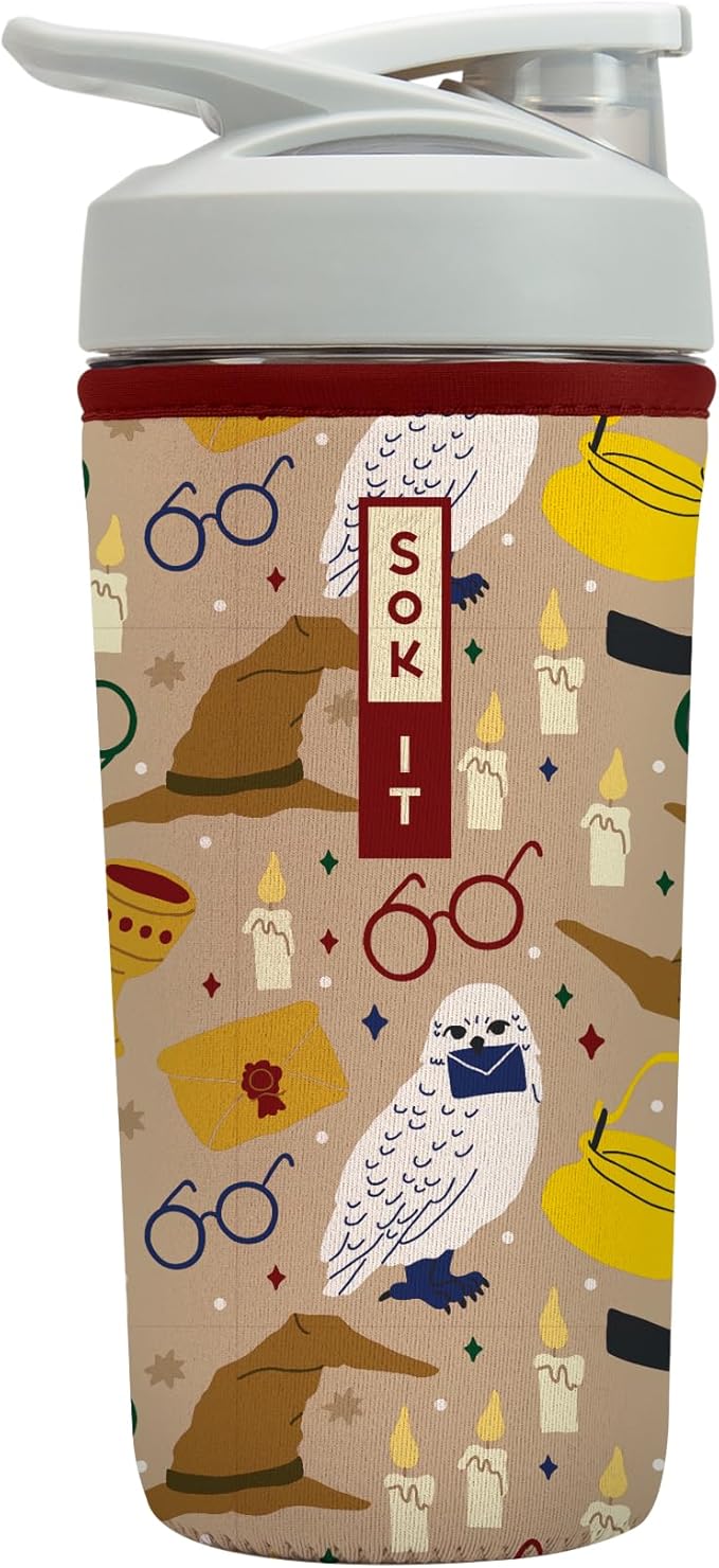 Sok It BotlSok Protein Blender Shaker Bottle Sleeve Insulated Neoprene Cover (Horcrux, Fits 28oz Blender)