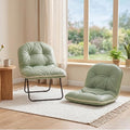 ZonLi Floor Chair for Adults, Adjustable Folding Meditation Chair with Back Support, Cozy Lazy Floor Sofa Chair for Reading Gaming Relaxing, Japandi Lounge Seat for Bedroom Dorm Living Room,Green
