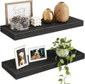 Fixwal Floating Shelves for Wall, 15.7" Wood Wall Mounted Shelves for Living