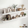12 inch Deep Floating Shelves for Wall, 72 inch Wide Engineered Wood Wall