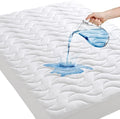 GRT Queen Mattress Protector, 100% Waterproof Mattress Protector Queen with Dual-Layers Protection, Noiseless Quilted Fitted Mattress Pad Cover with 8"-26" Deep Pocket