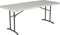 LIFETIME Commercial Fold-in-Half Table, 6-Foot, Almond