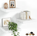 Fun Memories Floating Shelves for Wall, 12 Inch Set of 3 Rustic Wood Wall