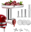 KINGEAGLE Stainless Steel Meat Grinder Attachment for KitchenAid Mixers