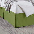 Nestl Calla Green Twin Bed Skirt - Twin Size Bed Skirt 14 Inch Drop - Brushed Microfiber Bed Skirts - Hotel Quality Pleated Bed Skirt - Shrinkage & Fade Resistant