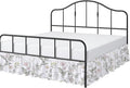 Cottington Lane Ruffled Bed Skirt Twin Size with Split Corner, Brushed Microfiber Hotel Quality Dust Ruffle, 12 Inch Drop Gathered Bedskirt, Soft, Stylish, Shrink & Fade Resistant, Morning Petals