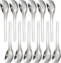 ZAVOOS 12 Pack Stainless Steel Soup Spoons, Premium Mirror Polished