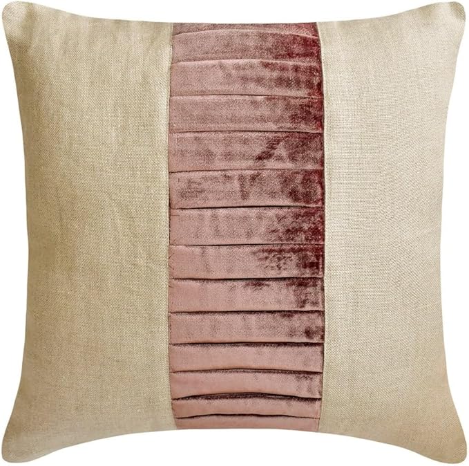 The HomeCentric King/Queen/Twin Purple Decorative King 90"x18" Bed Runner with One Pillow Cover, Patchwork, Pintucks Bed Scarf on Velvet Fabric - Layer by Layer