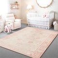 Istana 5x7 Area Rug - Pink Rugs for Living Room 5x7 - Foldable Rugs for Bedroom - Stain Resistant Washable Rug - Eco-Friendly Boho Area Rugs - Easy to Clean Living Room Rug
